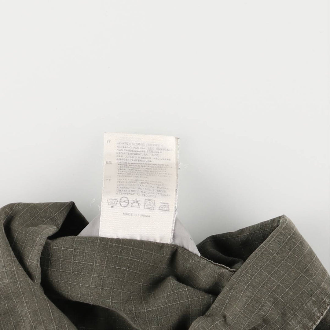 Carhartt Ripstop Stand Collar Military Jacket, Men's Size Medium cotton Khaki type Vintage Second Hand