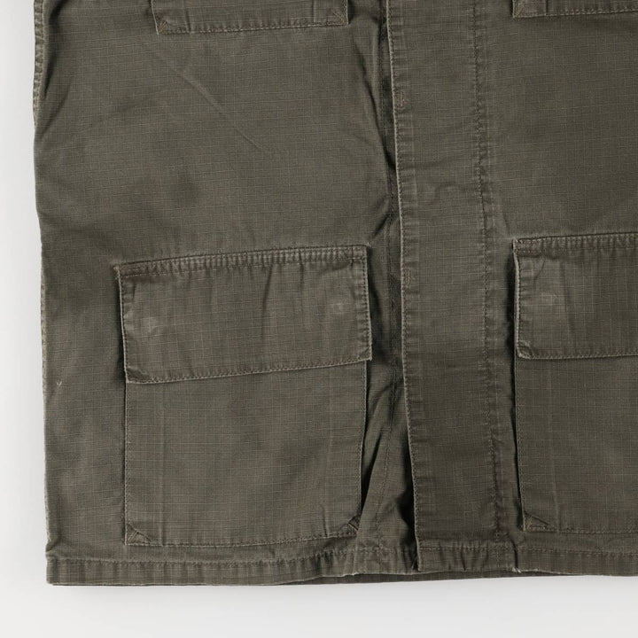 Carhartt Ripstop Stand Collar Military Jacket, Men's Size Medium cotton Khaki type Vintage Second Hand