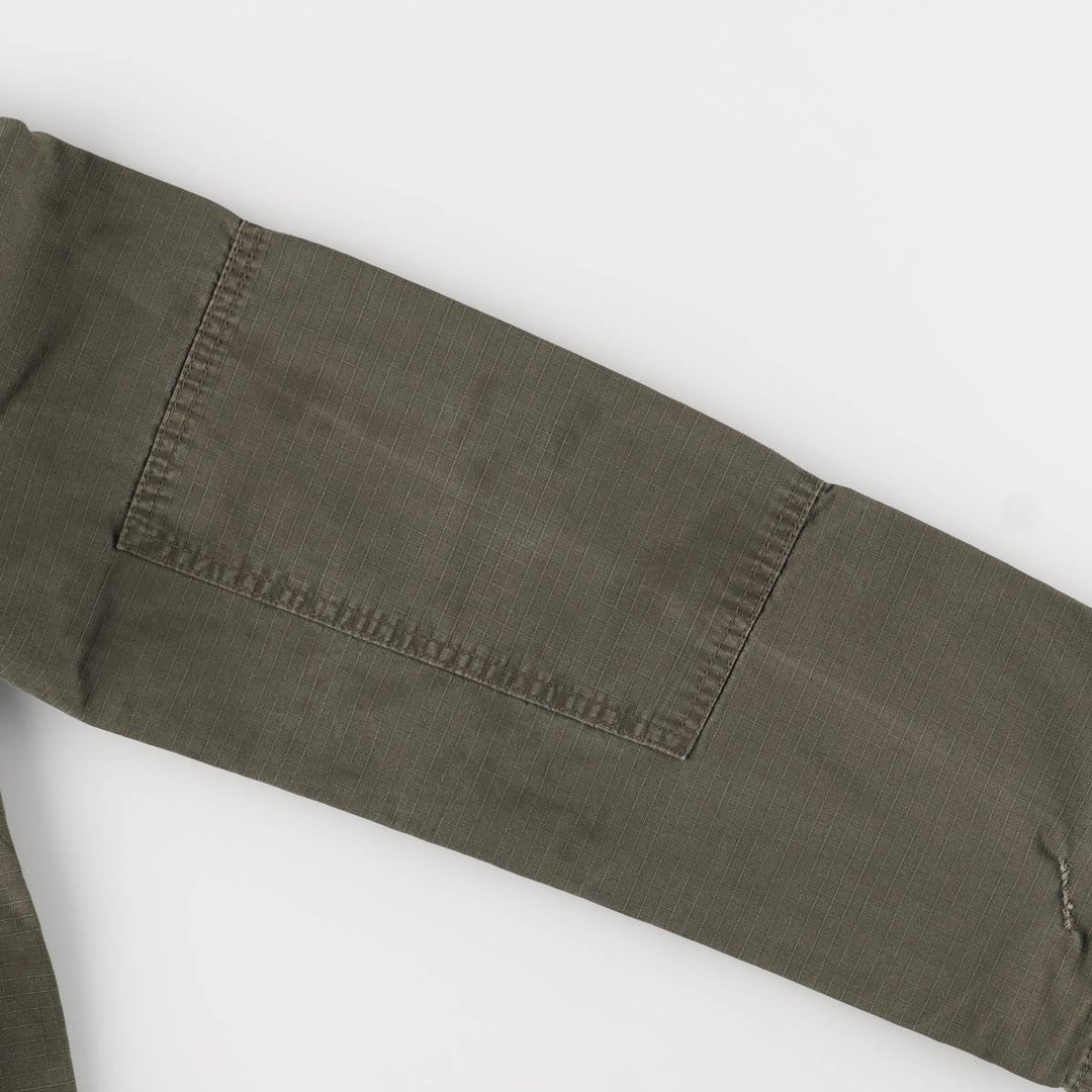 Carhartt Ripstop Stand Collar Military Jacket, Men's Size Medium cotton Khaki type Vintage Second Hand