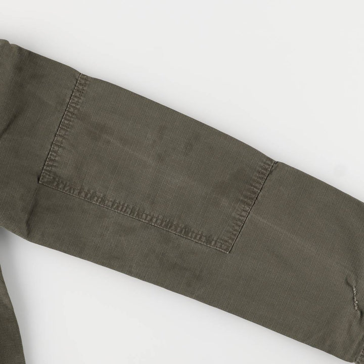 Carhartt Ripstop Stand Collar Military Jacket, Men's Size Medium cotton Khaki type Vintage Second Hand