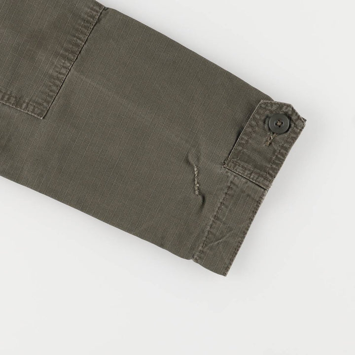 Carhartt Ripstop Stand Collar Military Jacket, Men's Size Medium cotton Khaki type Vintage Second Hand