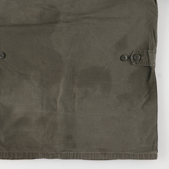 Carhartt Ripstop Stand Collar Military Jacket, Men's Size Medium cotton Khaki type Vintage Second Hand