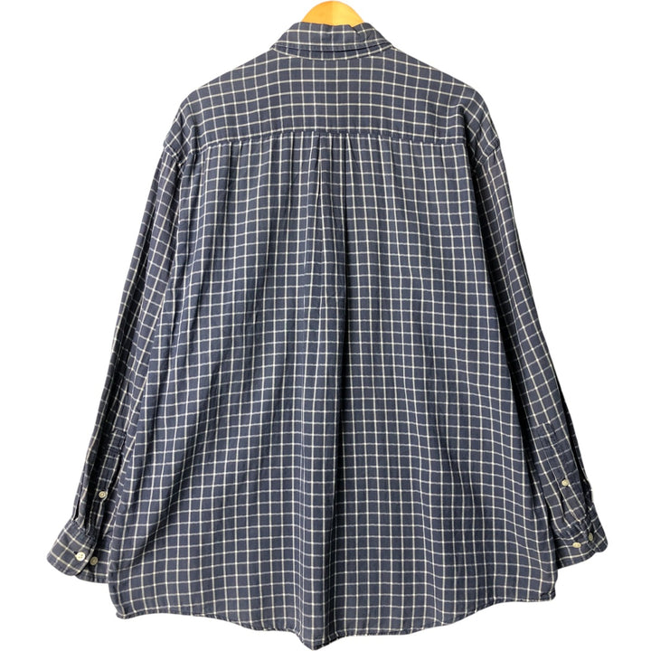 Brooks Brothers Est.1818 Long Sleeve Button-Down Striped Shirt, Men's XL cotton blue type Vintage Second Hand