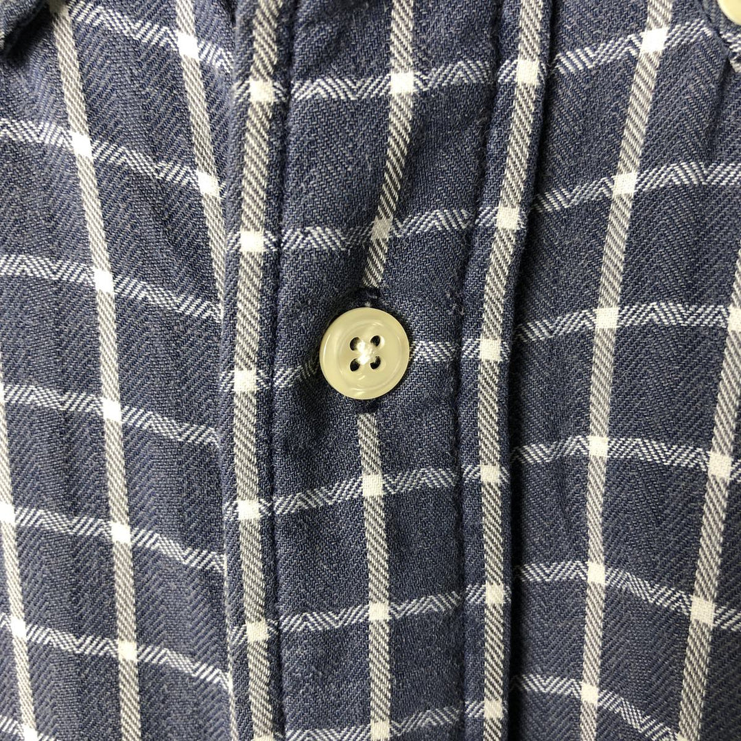 Brooks Brothers Est.1818 Long Sleeve Button-Down Striped Shirt, Men's XL cotton blue type Vintage Second Hand