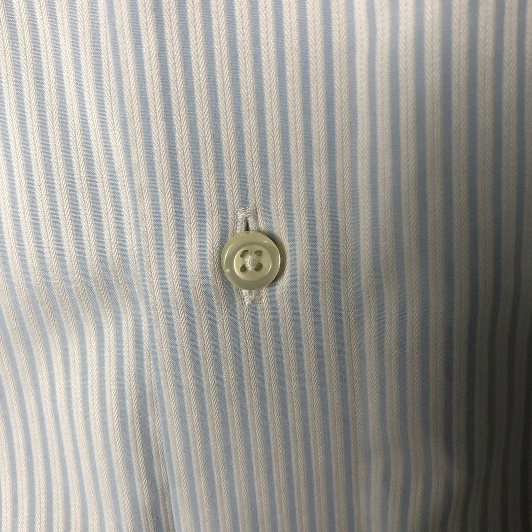 Brooks Brothers Est.1818 Long Sleeve Cotton Striped Shirt Men's XL cotton Blue type light blue Vintage Second Hand
