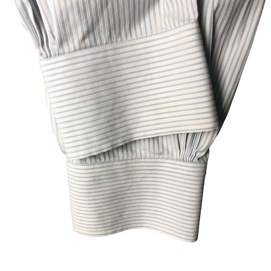 Brooks Brothers Est.1818 Long Sleeve Cotton Striped Shirt Men's XL cotton Blue type light blue Vintage Second Hand