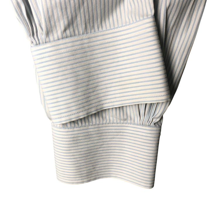 Brooks Brothers Est.1818 Long Sleeve Cotton Striped Shirt Men's XL cotton Blue type light blue Vintage Second Hand