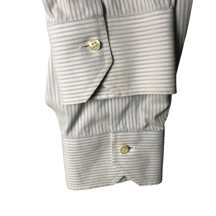 Brooks Brothers Est.1818 Long Sleeve Cotton Striped Shirt Men's XL cotton Blue type light blue Vintage Second Hand