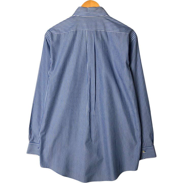 Brooks Brothers 346 Long Sleeve Button-Down Striped Shirt, Men's Size M cotton blue type Vintage Second Hand