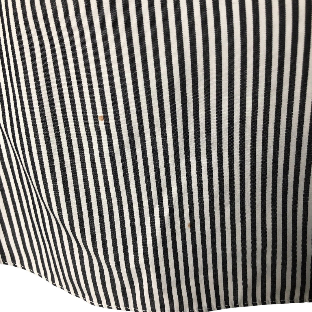 Brooks Brothers Slim Fit Long Sleeve Cotton Striped Shirt, Men's Size XL cotton black type Vintage Second Hand