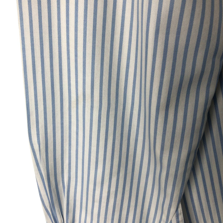 Brooks Brothers Men's Long Sleeve Button-Down Striped Shirt, Size L cotton Blue type light blue Vintage Second Hand