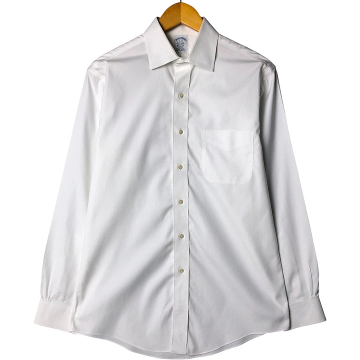 Brooks Brothers Est.1818 Long Sleeve Cotton Shirt, Men's Medium Supima Cotton white type Vintage Second Hand