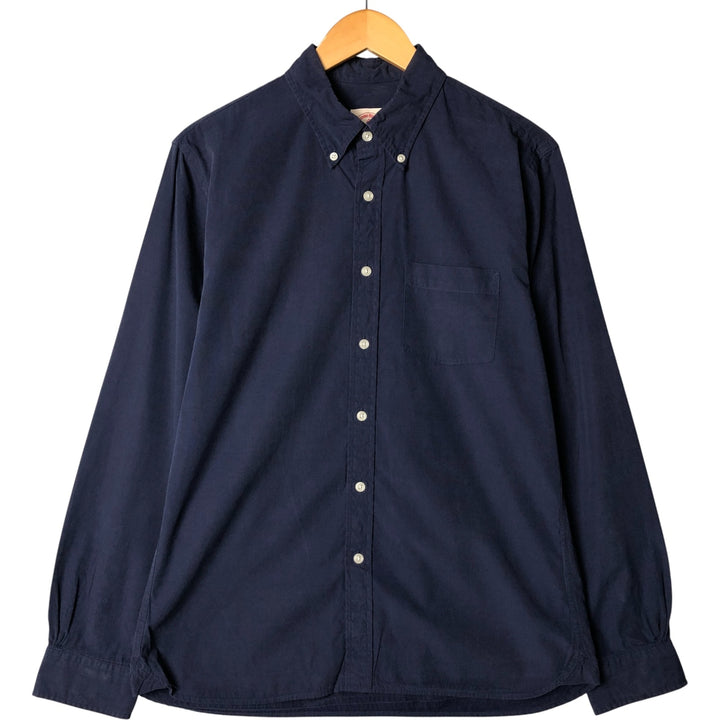 Brooks Brothers Red Fleece Long Sleeve Button-Down Shirt, Men's Size L cotton navy blue type Vintage Second Hand