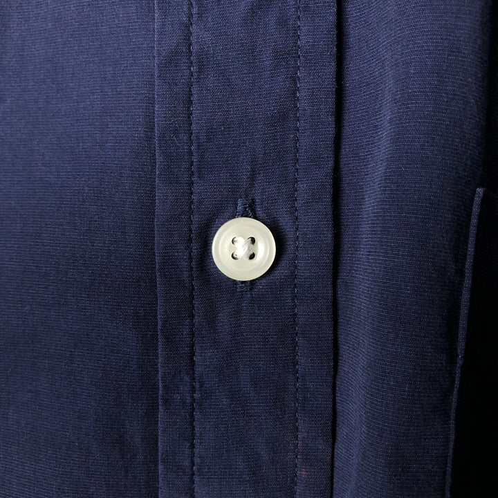 Brooks Brothers Red Fleece Long Sleeve Button-Down Shirt, Men's Size L cotton navy blue type Vintage Second Hand