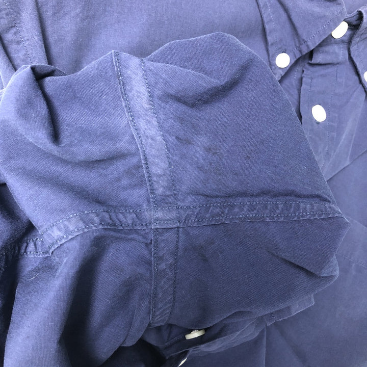 Brooks Brothers Red Fleece Long Sleeve Button-Down Shirt, Men's Size L cotton navy blue type Vintage Second Hand