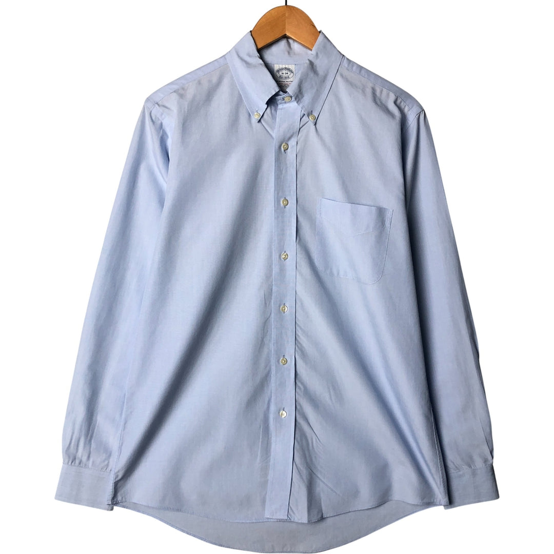 Brooks Brothers Est.1818 Long Sleeve Button-Down Shirt, Men's Size L cotton Blue type light blue Vintage Second Hand