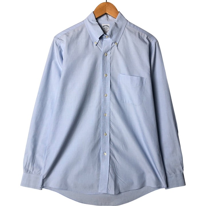 Brooks Brothers Est.1818 Long Sleeve Button-Down Shirt, Men's Size L cotton Blue type light blue Vintage Second Hand