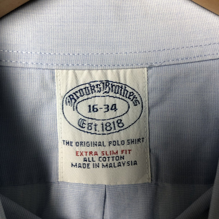 Brooks Brothers Est.1818 Long Sleeve Button-Down Shirt, Men's Size L cotton Blue type light blue Vintage Second Hand