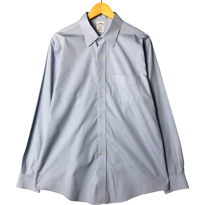 Brooks Brothers Est.1818 Long Sleeve Cotton Shirt, Men's XL Supima Cotton Blue type light blue Vintage Second Hand