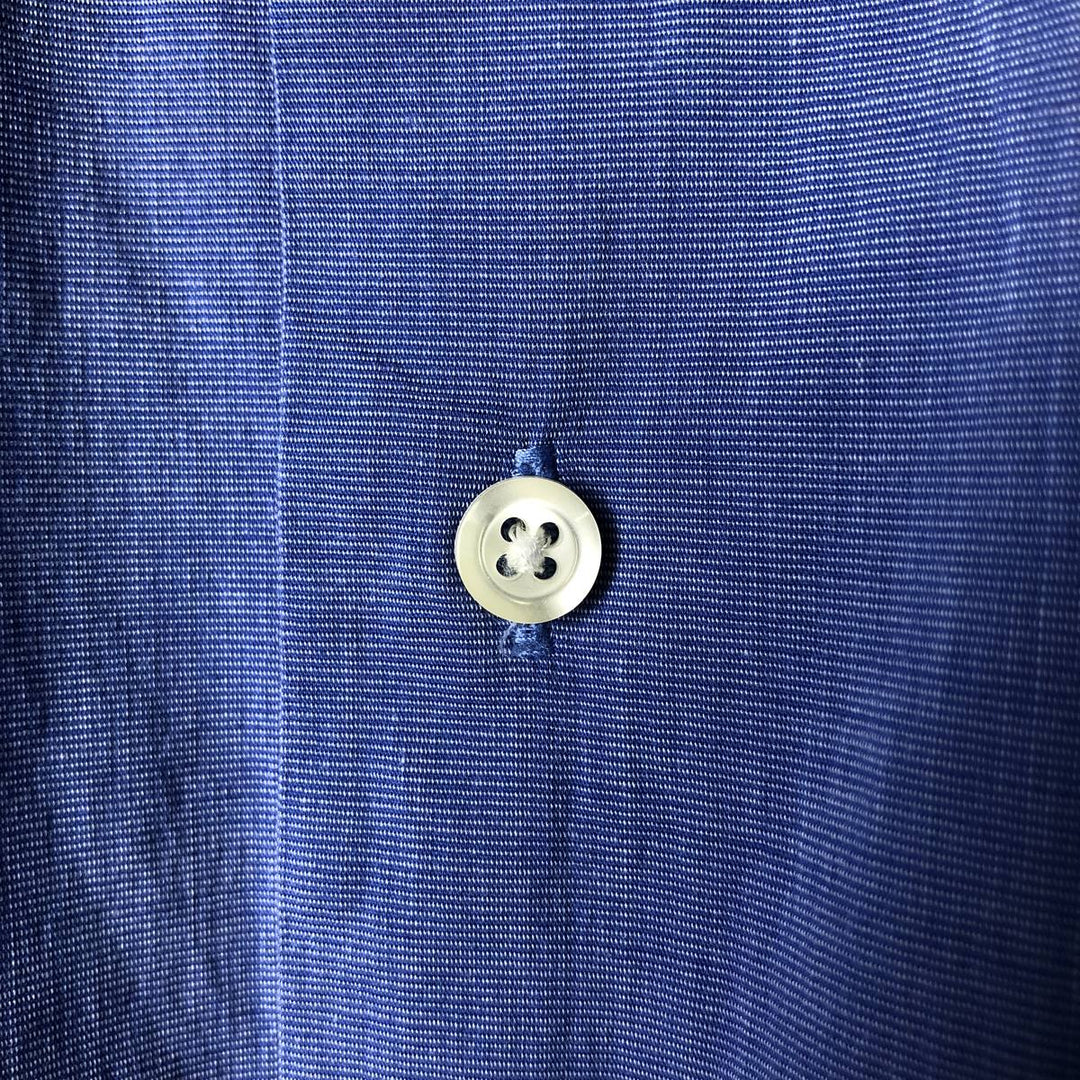 Brooks Brothers Stretch Long Sleeve Cotton Shirt, Men's Size XL cotton blue type Vintage Second Hand