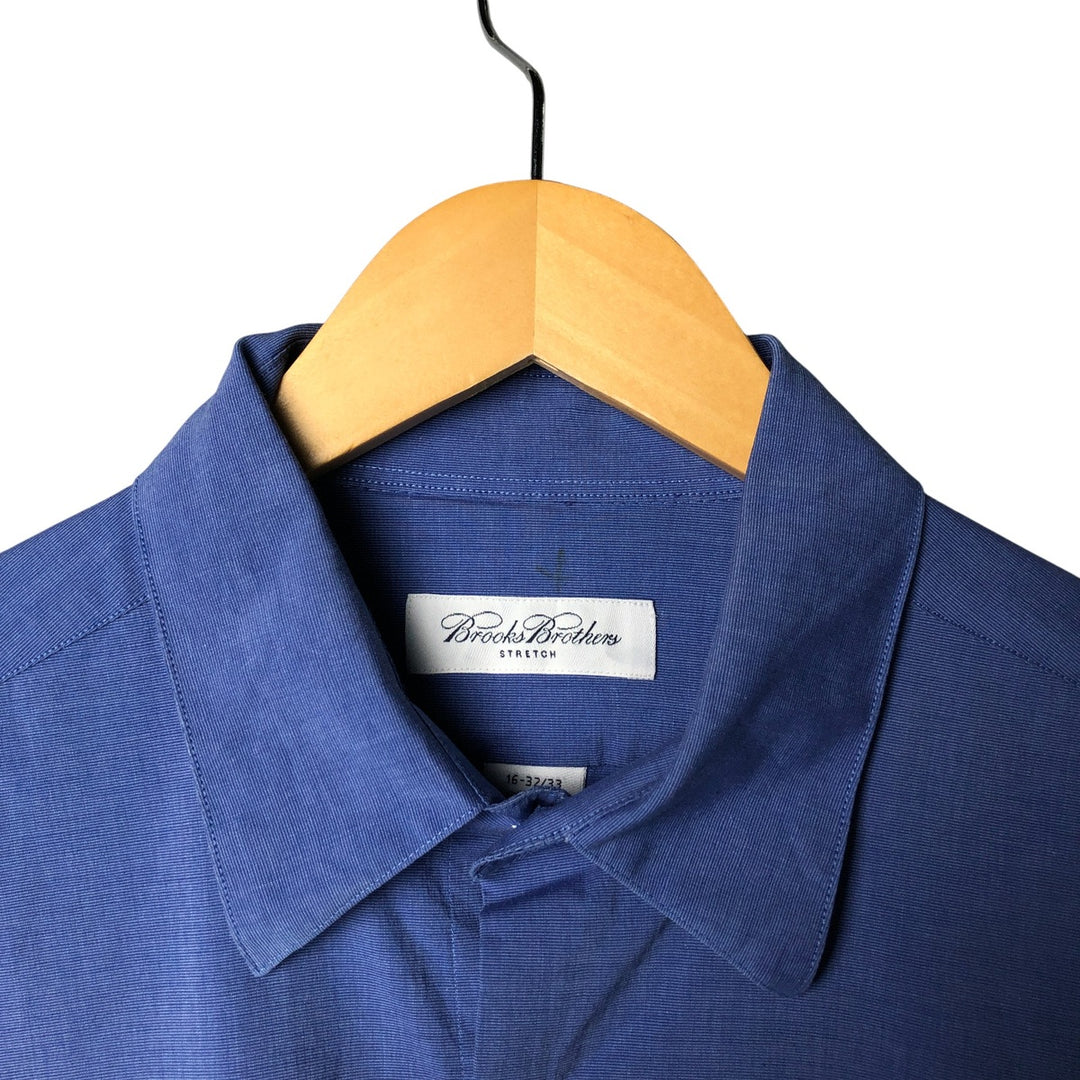 Brooks Brothers Stretch Long Sleeve Cotton Shirt, Men's Size XL cotton blue type Vintage Second Hand