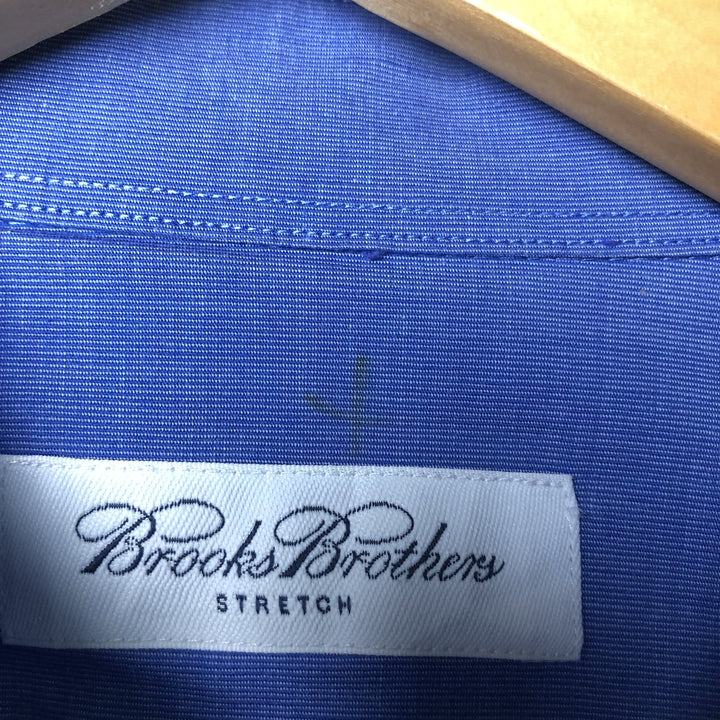 Brooks Brothers Stretch Long Sleeve Cotton Shirt, Men's Size XL cotton blue type Vintage Second Hand