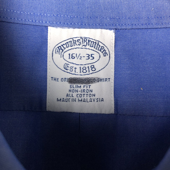 Brooks Brothers Est.1818 Long Sleeve Button-Down Shirt, Men's Size L cotton blue type Vintage Second Hand