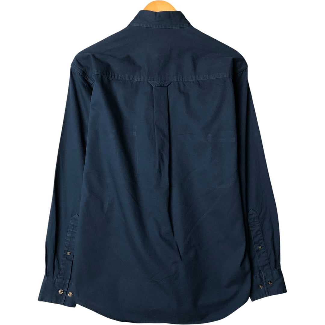 Pendleton long-sleeved button-down shirt, men's size L cotton navy blue type Vintage Second Hand