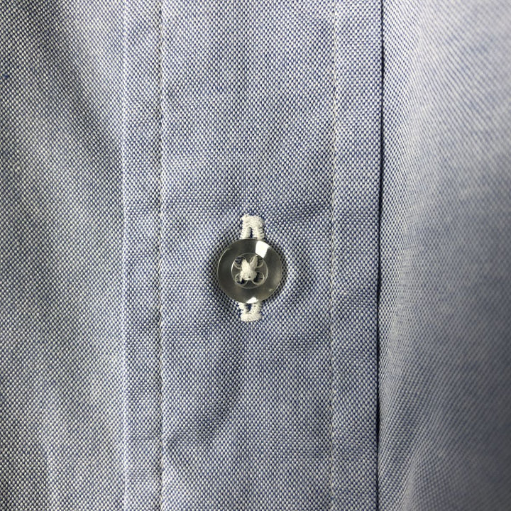 Vintage 1980s-1990'S Brooks Brothers Est. 1818 long-sleeved cotton clerical shirt, made in the USA, men's size XXL cotton Blue type light blue Vintage Second Hand