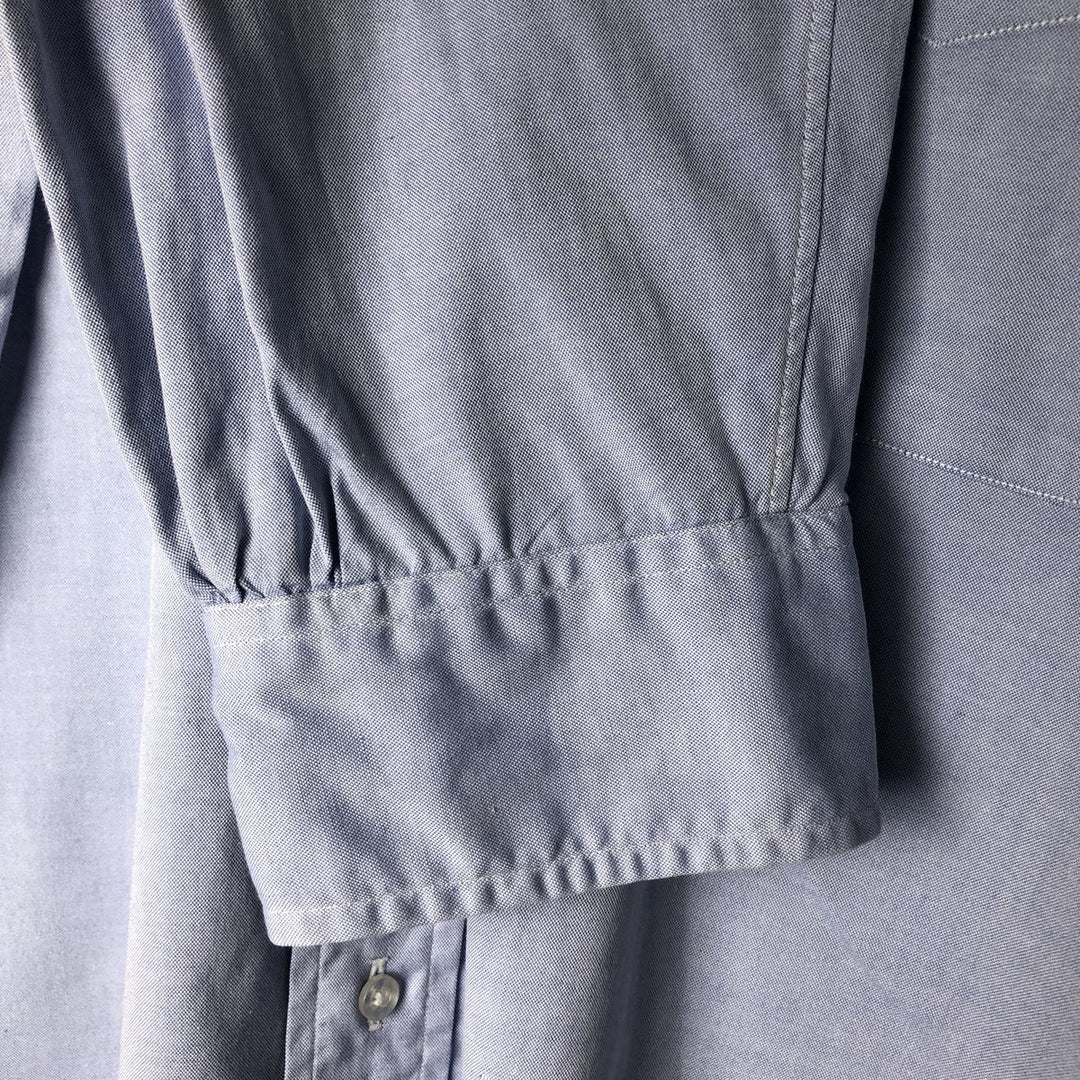 Vintage 1980s-1990'S Brooks Brothers Est. 1818 long-sleeved cotton clerical shirt, made in the USA, men's size XXL cotton Blue type light blue Vintage Second Hand