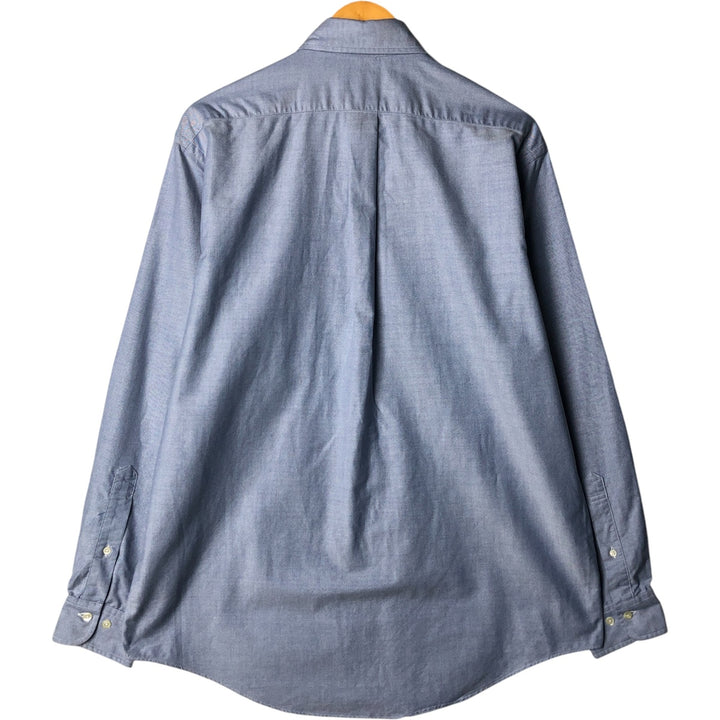Vintage 80s-90'S Brooks Brothers 346 long-sleeved button-down shirt, Made in USA, Men's XL Supima Cotton Blue type light blue Vintage Second Hand