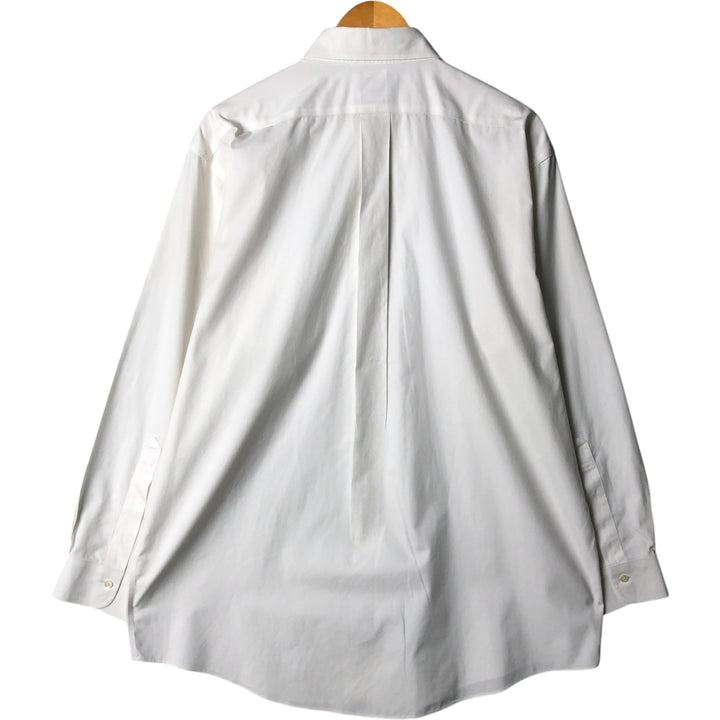 Brooks Brothers Est.1818 Classic Long Sleeve Button-Down Shirt, Men's Size L Supima Cotton white type Vintage Second Hand