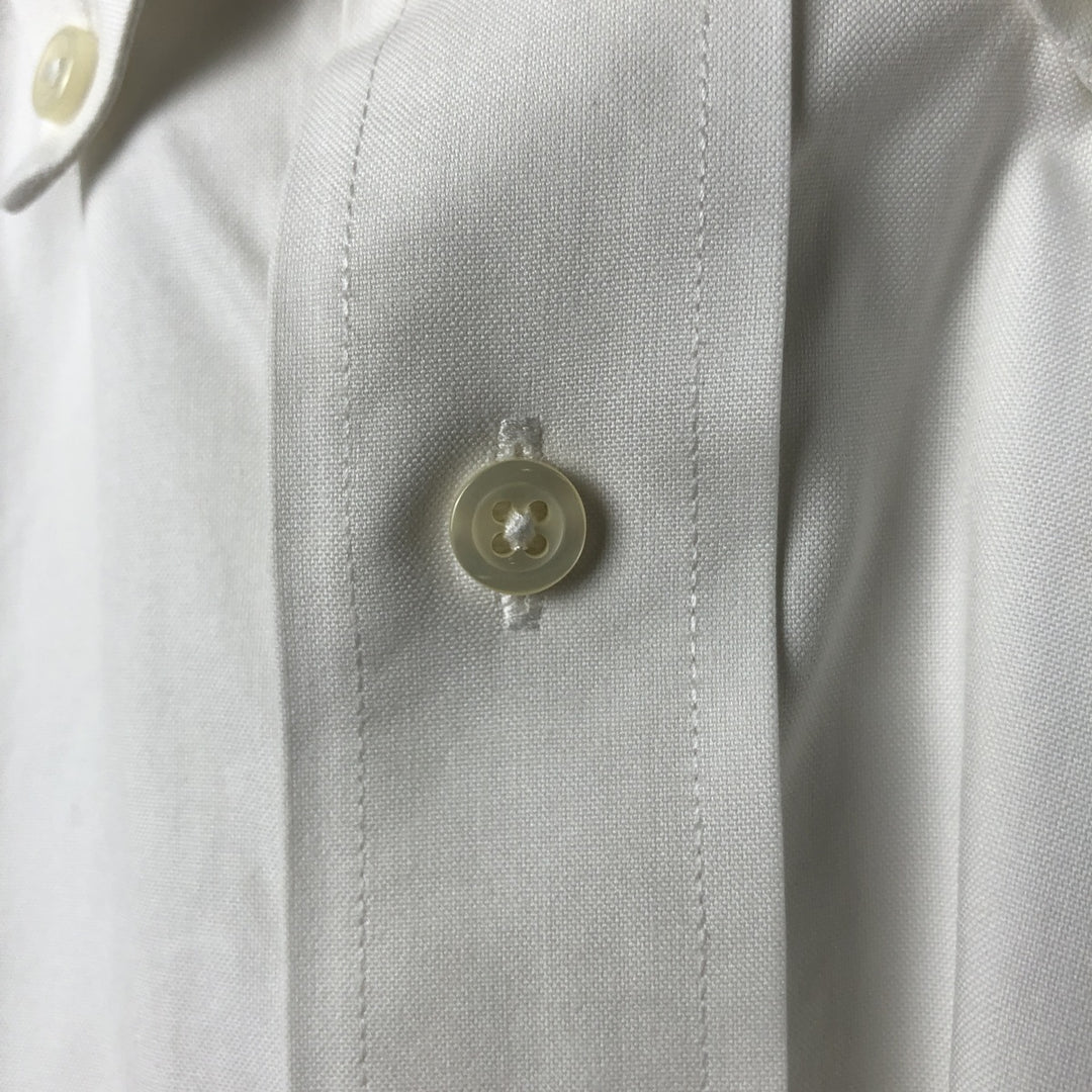 Brooks Brothers Est.1818 Classic Long Sleeve Button-Down Shirt, Men's Size L Supima Cotton white type Vintage Second Hand