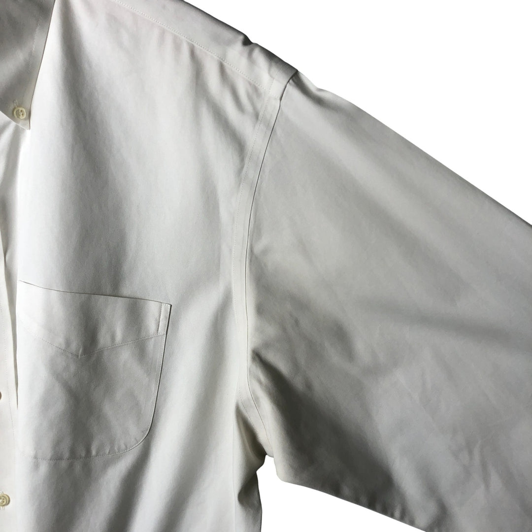 Brooks Brothers Est.1818 Classic Long Sleeve Button-Down Shirt, Men's Size L Supima Cotton white type Vintage Second Hand