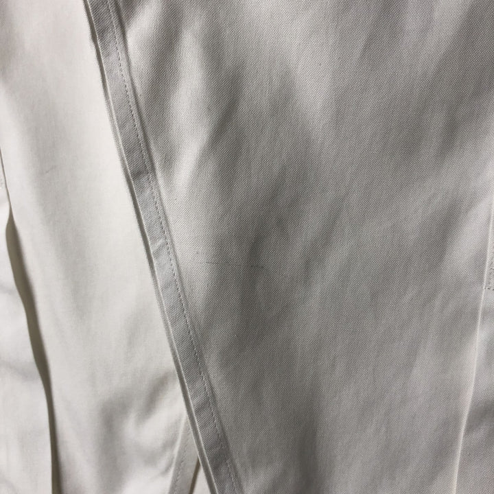 Brooks Brothers Est.1818 Classic Long Sleeve Button-Down Shirt, Men's Size L Supima Cotton white type Vintage Second Hand