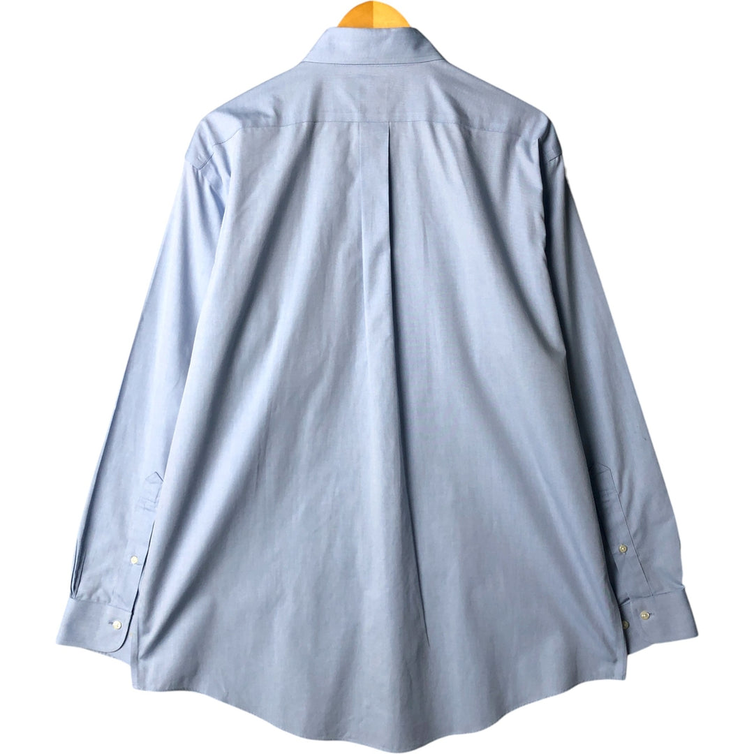 Brooks Brothers 1818 long sleeve button-down shirt, men's size L cotton Blue type light blue Vintage Second Hand