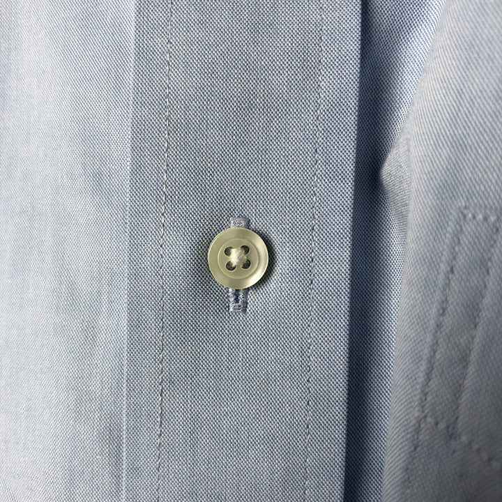 Brooks Brothers 1818 long sleeve button-down shirt, men's size L cotton Blue type light blue Vintage Second Hand