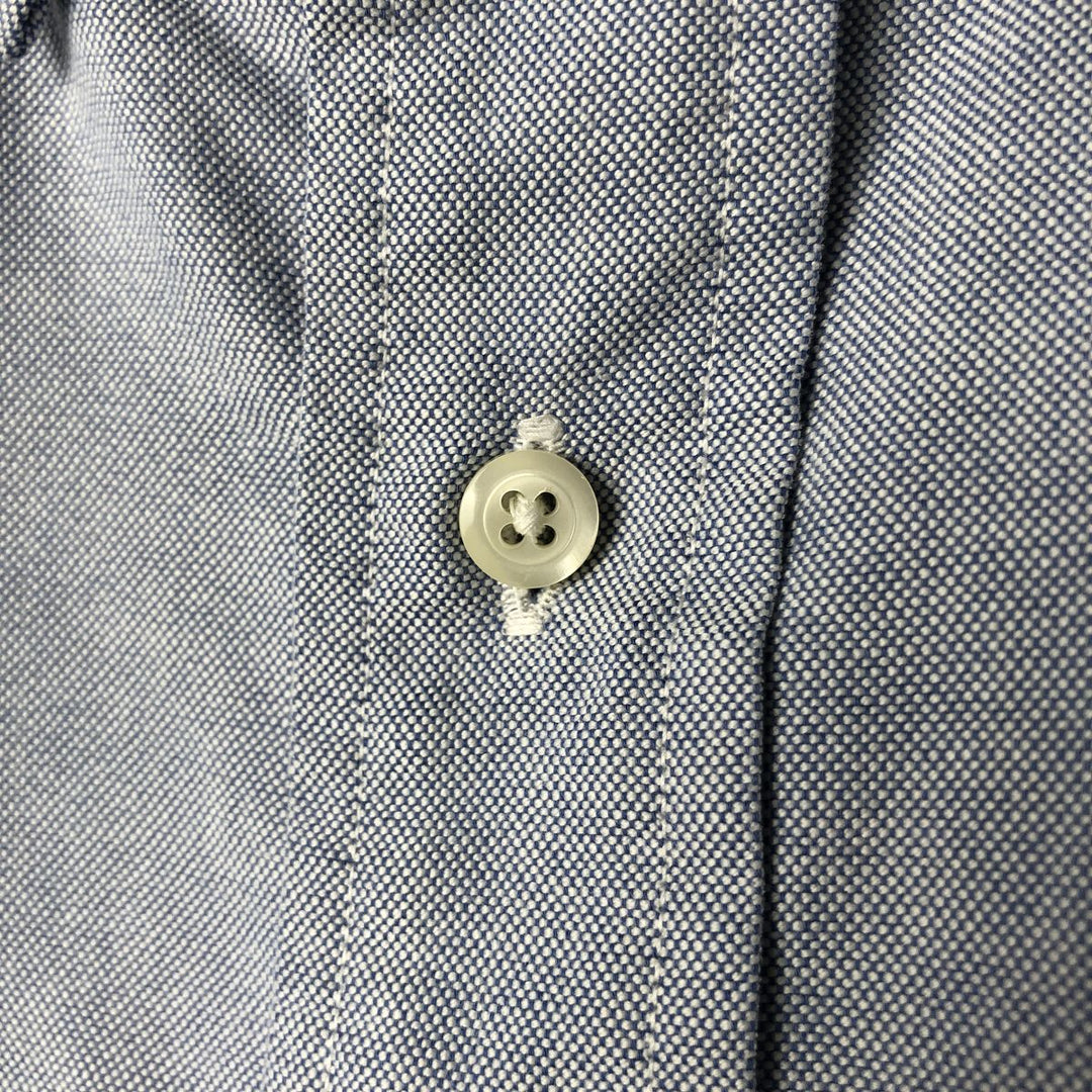 Brooks Brothers BROOKS BASICS Long Sleeve Button-Down Shirt, Men's Size XL cotton Blue type light blue Vintage Second Hand
