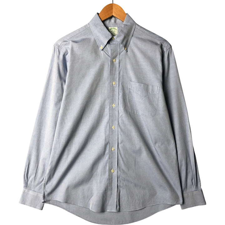 Brooks Brothers Est.1818 Long Sleeve Button-Down Shirt, Men's Size L Supima Cotton Blue type light blue Vintage Second Hand