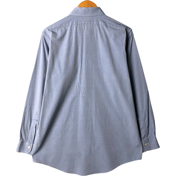 Brooks Brothers Est.1818 Long Sleeve Cotton Shirt, Men's Size L Supima Cotton Blue type light blue Vintage Second Hand