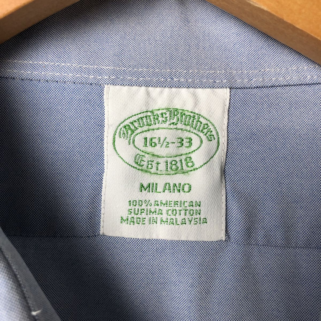 Brooks Brothers Est.1818 Long Sleeve Cotton Shirt, Men's Size L Supima Cotton Blue type light blue Vintage Second Hand