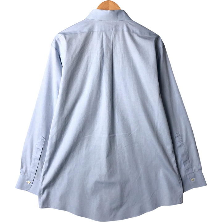 Brooks Brothers Est.1818 Wide Collar Long Sleeve Cotton Shirt Men's Size L Supima Cotton Blue type light blue Vintage Second Hand