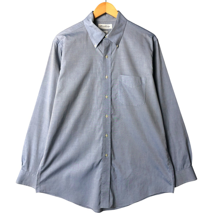 Brooks Brothers long sleeve button down shirt, men's size L cotton Blue type light blue Vintage Second Hand
