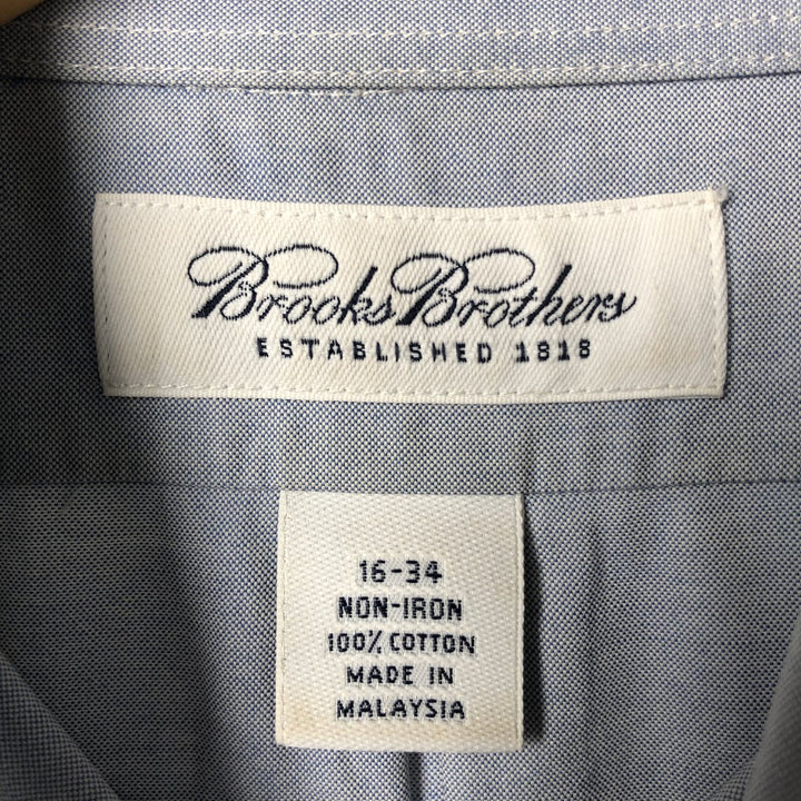 Brooks Brothers long sleeve button down shirt, men's size L cotton Blue type light blue Vintage Second Hand
