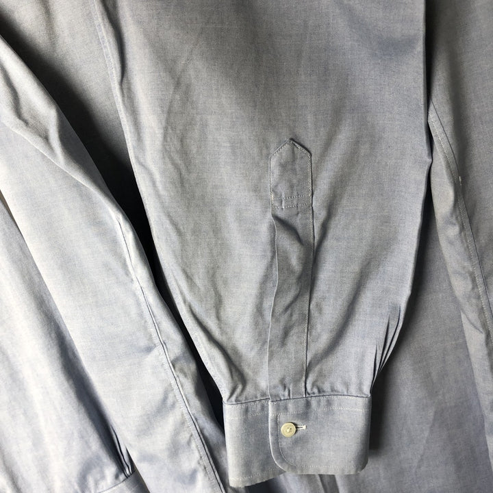 Brooks Brothers long sleeve button down shirt, men's size L cotton Blue type light blue Vintage Second Hand