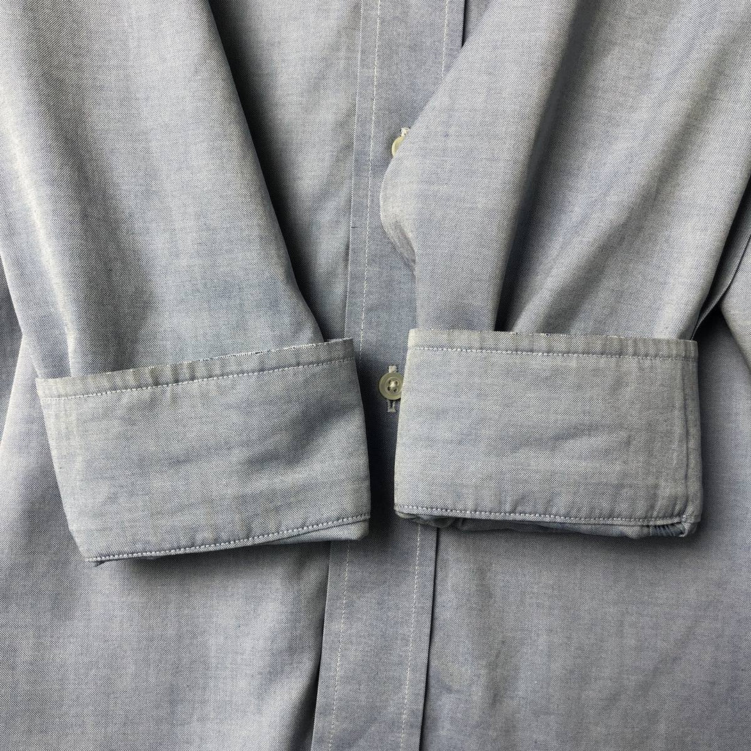 Brooks Brothers long sleeve button down shirt, men's size L cotton Blue type light blue Vintage Second Hand