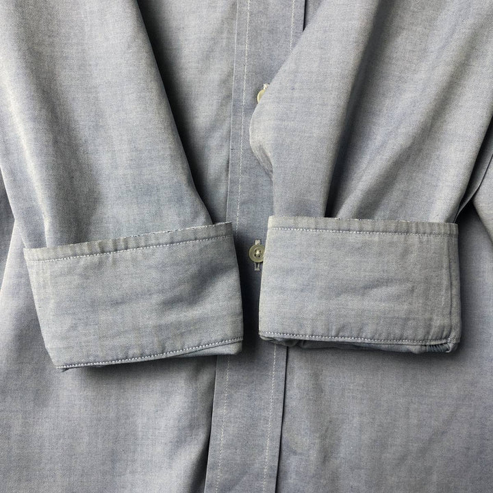 Brooks Brothers long sleeve button down shirt, men's size L cotton Blue type light blue Vintage Second Hand