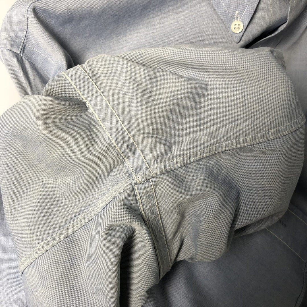 Brooks Brothers long sleeve button down shirt, men's size L cotton Blue type light blue Vintage Second Hand