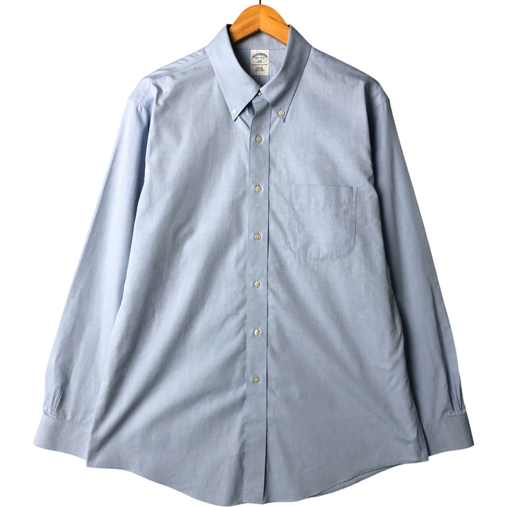 Brooks Brothers 346 long sleeve button-down shirt, men's size L cotton Blue type light blue Vintage Second Hand