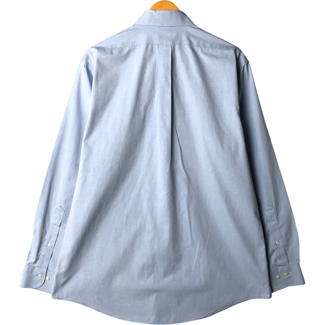 Brooks Brothers 346 long sleeve button-down shirt, men's size L cotton Blue type light blue Vintage Second Hand